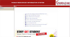Desktop Screenshot of hris.unirazak.edu.my